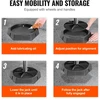 Namelio ant ratų lygiavimo pagalvėlės 9 col. 6 vnt. guma apkrova 5000 lbs