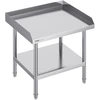 Nerūdijančio plieno darbastalis 610x711x660 mm. bortas iš 3 pusių. reguliuojamas aukštis