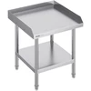 Nerūdijančio plieno darbo stalas 610x610x660 mm. apvadas iš 3 pusių. maistui. sidabrinis