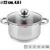 Nerūdijančio plieno puodas 22cm ZL-7306
