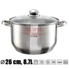Nerūdijančio plieno puodas 28 cm ZL-7308