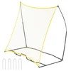 Nešiojama futbolo treniruoklio siena 213.36 x 213.36 cm. geležies ir poliesterio futbolo treniruočių įranga