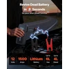 Nešiojamas automobilio paleidiklis 1500A. ličio baterija 12V. žibintuvėlis 3 režimų