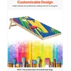 Nešiojamas stalo cornhole žaidimo rinkinys. sulankstomas. 1255 x 600 x 302 mm