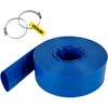 Nuotekų žarna 101.6 mm x 32 m. plokščia PVC. mėlyna