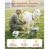 Ožkų melžimo aparato rinkinys su nerūdijančio plieno kibiru. 3 l. ličio baterija 5200 mAh