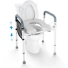 Pakeliama WC sėdynė. reguliuojamas aukštis 49.9-64.9 cm. apkrova iki 158 kg. minkštas rėmas