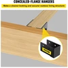 Paslėpto tvirtinimo sijų laikikliai. 51 x 102 mm. 24 vnt.. plienas Q235. dažyti