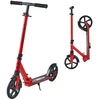 Paspiriamasis paspirtukas su pedaliniu stabdžiu. reguliuojamas vairas. iki 99.7kg. raudonas su juodu