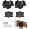 Pergolos laikiklių rinkinys. apie 152 x 152 mm. tinka 14x14 cm stulpams. 4 vnt. 4 krypčių laikikliai. medinių stulpų pagrindas