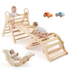 Piklerio trikampis 9 in 1. medinis. vaikams. apkrova 68 kg. Montessori žaidimų rinkinys
