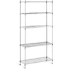 Pilkas metalinis sandėliavimo stelažas 180x90x35cm iki 150kg