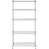 Pilkas metalinis sandėliavimo stelažas 180x90x35cm iki 150kg
