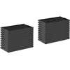 Plastikinis bičių rėmelis su vašku 483 x 232 mm 20 vnt.