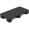 Plastikinis padėklas. vandeniui atsparus. iki 1000 kg. 100x50x13.6 cm. juodas