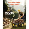 Plieninis sodo vežimėlis su ratais apkrova 40823 kg tempiamas