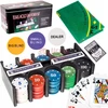 Pokerio rinkinys dėžutėje, 200 žetonų