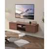 TV staliukas Prie sienos tvirtinama TV spintelė su stumdomomis durelėmis. apkrova 52 kg. balta