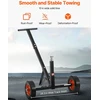 Priekabos transportavimo vežimėlis. aukštis reguliuojamas 42-56 cm. keliamoji galia 272 kg