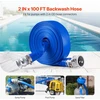 Priešplūdinė žarna 5080 mm x 3048 m mėlyna su gnybtais camlock ir aliuminio jungtimis