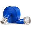 Priešplūdinė žarna 762 mm x 1524 m mėlyna su gnybtais camlock ir aliuminio jungtimis