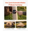 Pripučiama stovyklavimo palapinė 6 žmonėms su pakraunama pompa TPU vamzdžiais ir 4 tinkleliniais langais smėlio