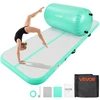 Pripučiamas gimnastikos kilimėlis su oro cilindru. 3 m ilgio. 60x100 cm