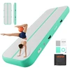 Pripučiamas jogos/gimnastikos takelis su elektrine pompa. 3 m. mėtų žalios sp.. storis 20 cm. iki 200 kg