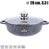 Puodas su marmuro danga ZL-8612 28 cm