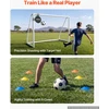 PVC futbolo vartai treniruotėms lauke. 2.44 x 1.82 m. PE tinklas. atsparūs orų sąlygoms. su taikinio kūgiais