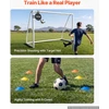 PVC futbolo vartai treniruotėms lauke. 3 x 2 m. PE tinklas. atsparūs orų sąlygoms. su taikinio kūgiais