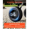 Rankinis apverčiamas sodo vežimėlis su greito iškrovimo mechanizmu apkrova 272 kg