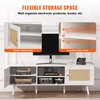 TV staliukas Ratano TV spintelė iki 1651 mm su lizdu ir USB jungtimis. balta