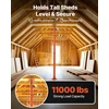 Reguliuojamas rūsio atramos keltuvas aukštis 14224-254 cm apkrova 816466 kg