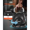 Reguliuojamas svarstis (kettlebell). 7 svorio lygiai iki 20 kg. juodas