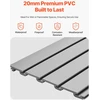 Reguliuojami PVC sieniniai skydeliai garažui su griovelio sistema. pilki. 1230 x 1235 mm
