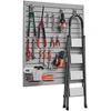 Reguliuojami PVC sieniniai skydeliai garažui su griovelio sistema. pilki. 1230 x 1235 mm