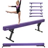 Reguliuojamo aukščio gimnastikos bumas vaikams 2.4 m violetinis