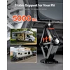 RV žirklinis stabilizavimo keltuvas su rankenėle ir gulsčiuku 2 vnt. apkrova 2268 kg