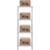 Sandėliavimo lentyna 200 kg 60 x 60 x 180 cm nerūdijantis plienas