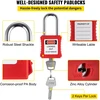 Saugos užrakinimo (Lockout/Tagout) rinkinys. 58 vnt.. su stotele 55.8x39.3 cm