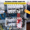 Saugos užrakinimo (Lockout/Tagout) rinkinys. 58 vnt.. su stotele 55.8x39.3 cm
