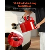 Saugus benzino kanistras. raudonas. 9.5 l. II tipo. su lanksčiu metaliniu snapeliu
