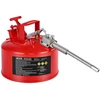 Saugus benzino kanistras. raudonas. 9.5 l. II tipo. su lanksčiu metaliniu snapeliu