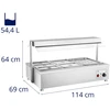 Sausas bemaras su 6 GN indais 55L Royal Catering