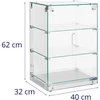 Savitarnos bufeto ekspozicinė vitrina 3 lygiai 60 L (Ekspozicinė prekė)