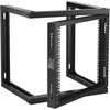 Sieninis atviro rėmo serverių stovas 9U. 68.04 kg. juodas. 530x450x520 mm