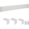 Šildymo plinto (baseboard) dangtelio profilis. ilgis 1831 mm. plienas. baltos spalvos