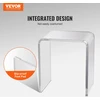 Skaidrus akrilinis kavos staliukas. 415 x 305 x 460 mm. apkrova 25 kg