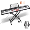 Skaitmeninė klaviatūra. 88 pusiau svertiniai klavišai. reguliuojamas stovas. Bluetooth. MIDI. USB